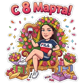 Малинка — стикер для MAX