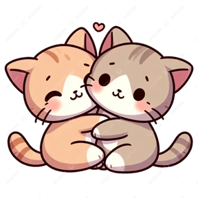 Котики — стикер для MAX