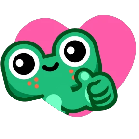 Frog крутой — стикер для MAX