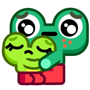 Frog крутой — стикер для MAX
