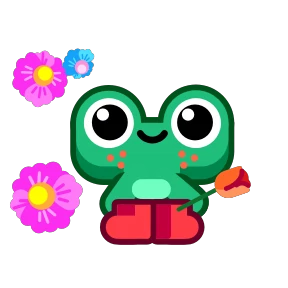 Frog крутой — стикер для MAX