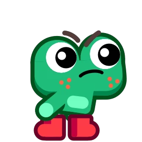 Frog крутой — стикер для MAX