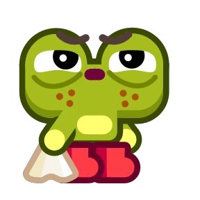 Frog крутой — стикер для MAX