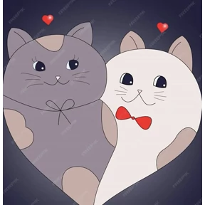 Котики — стикер для MAX