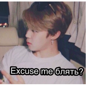 excuse me — стикер для MAX