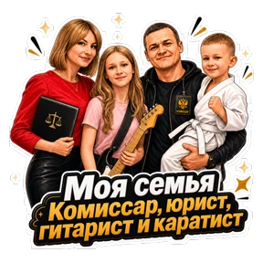 Комиссар — стикер для MAX