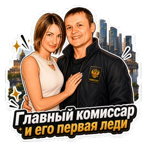 Комиссар — стикер для MAX