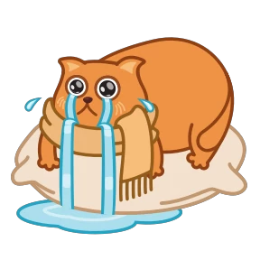 Bubo the scarf cat — стикер для MAX