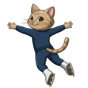Фигурное мурчание — стикер для MAX