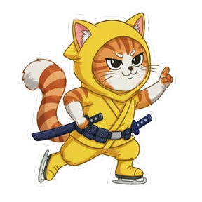Фигурное мурчание — стикер для MAX