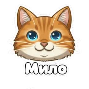 Фигурное мурчание — стикер для MAX