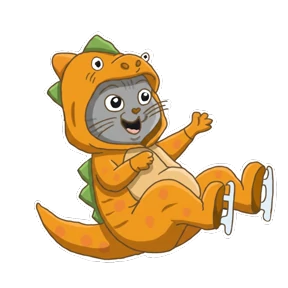 Фигурное мурчание — стикер для MAX