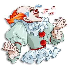 Клоун Оно — стикер для MAX