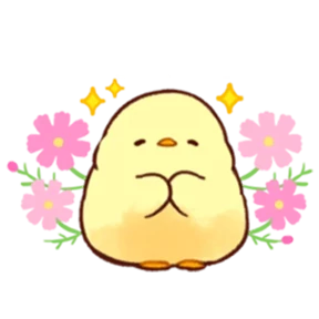 cute peng and chick — стикер для MAX