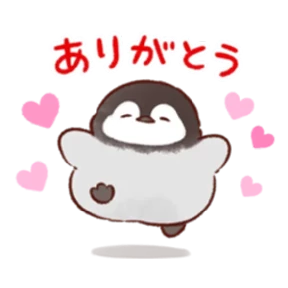 cute peng and chick — стикер для MAX
