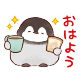 cute peng and chick — стикер для MAX