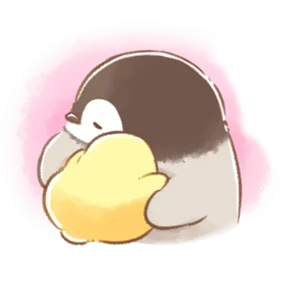 cute peng and chick — стикер для MAX