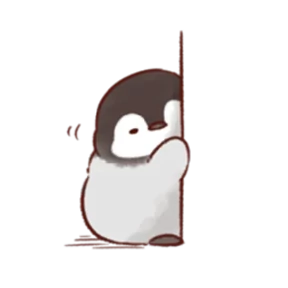 cute peng and chick — стикер для MAX