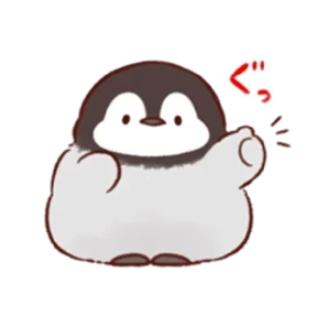 cute peng and chick — стикер для MAX