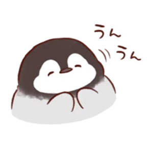 cute peng and chick — стикер для MAX