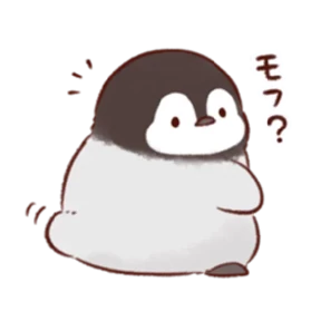 cute peng and chick — стикер для MAX