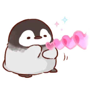 cute peng and chick — стикер для MAX