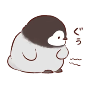 cute peng and chick — стикер для MAX