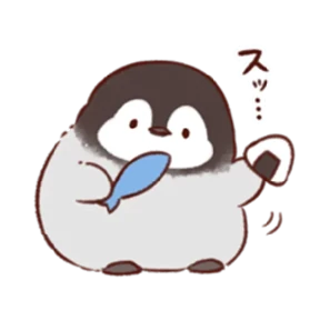 cute peng and chick — стикер для MAX