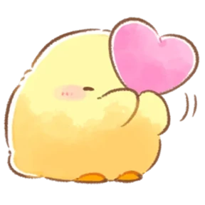 cute peng and chick — стикер для MAX
