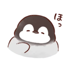 cute peng and chick — стикер для MAX