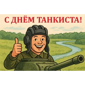День танкиста — стикер для MAX