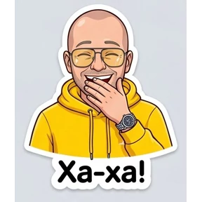 СашОК Лысый — стикер для MAX