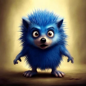 Синий Ёж — стикер для MAX