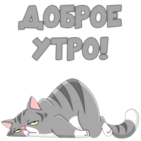 Доброе утро — стикер для MAX