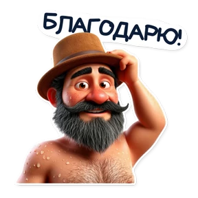 Лёха-сталевар — стикер для MAX