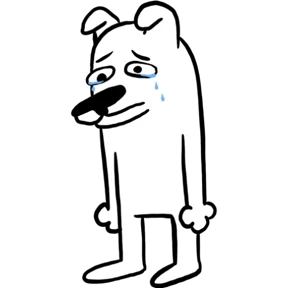 White Dog @tgstickers — стикер для MAX