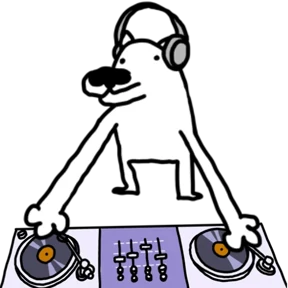 White Dog @tgstickers — стикер для MAX