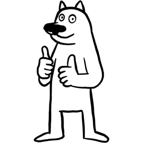 White Dog @tgstickers — стикер для MAX