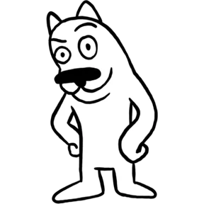 White Dog @tgstickers — стикер для MAX