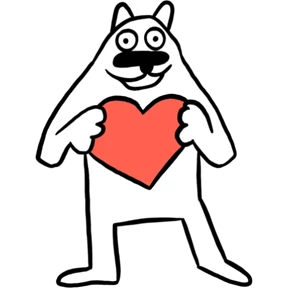 White Dog @tgstickers — стикер для MAX