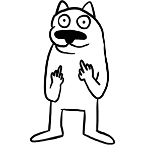 White Dog @tgstickers — стикер для MAX