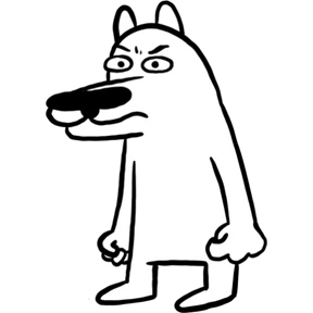 White Dog @tgstickers — стикер для MAX
