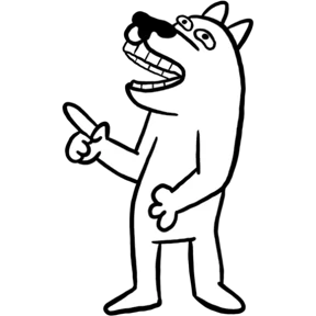 White Dog @tgstickers — стикер для MAX