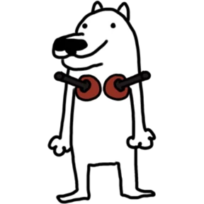 White Dog @tgstickers — стикер для MAX