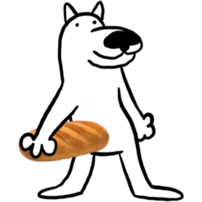 White Dog @tgstickers — стикер для MAX