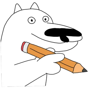 White Dog @tgstickers — стикер для MAX