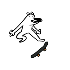 White Dog @tgstickers — стикер для MAX