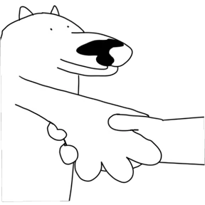 White Dog @tgstickers — стикер для MAX