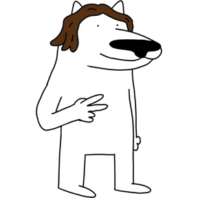 White Dog @tgstickers — стикер для MAX