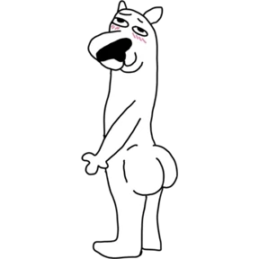 White Dog @tgstickers — стикер для MAX